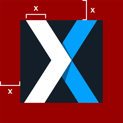 CartaX logotype clear space